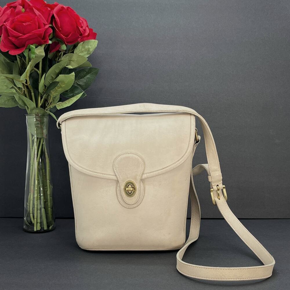 Vintage Coach Bradley Bucket Bag 9936 Bone USA 1995